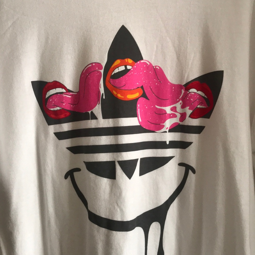 Adidas Originals White Tee Size L NWT